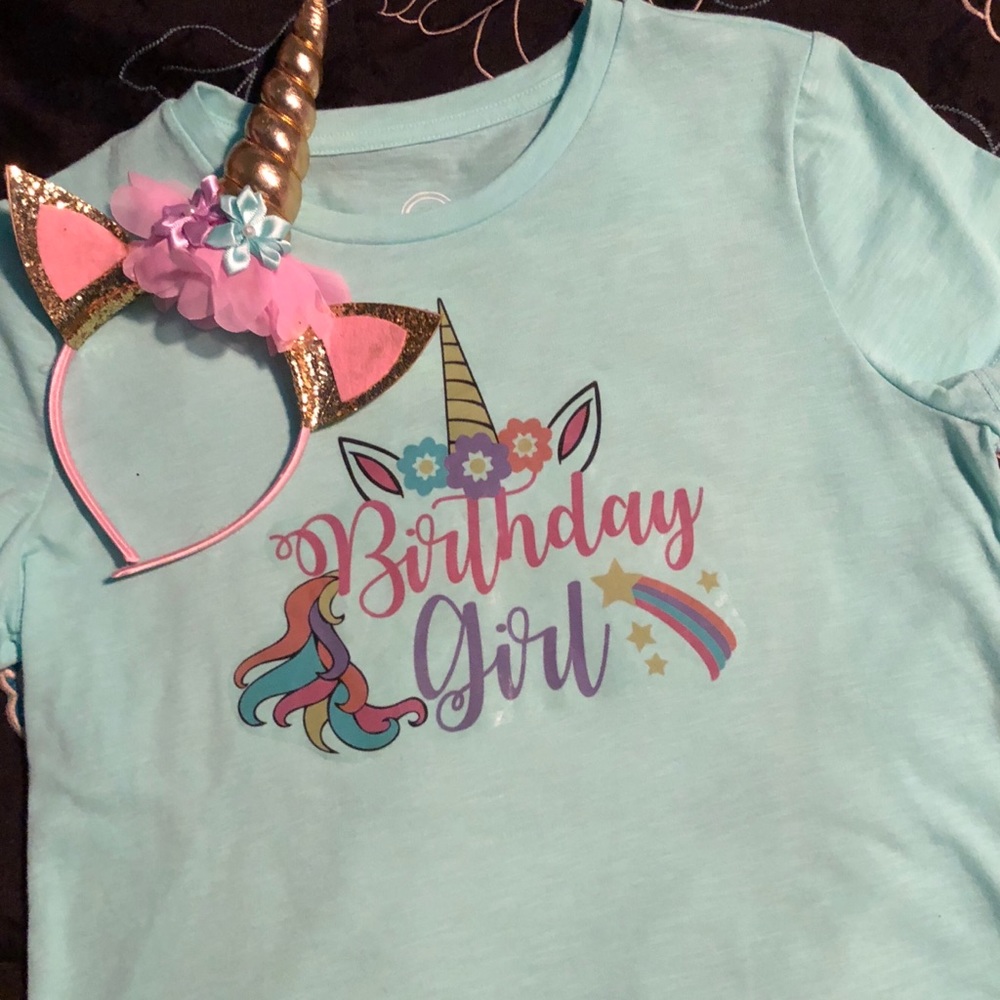 Unicorn 濾 Birthday T-shirt